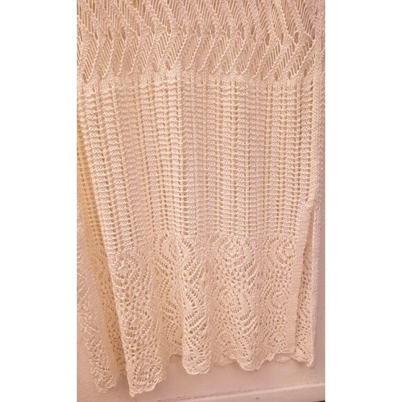 H&M Cream Mixed Pattern Crochet Tank Dress Size 3X NWOT - Picture 4 of 7